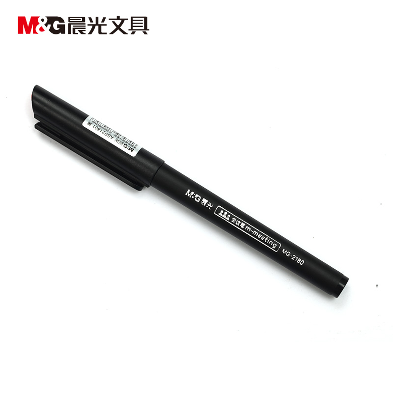 晨光 笔 MG-2180红色 晨光 MG-2180红色 晨光（M&G） MG-2180红色 会议笔 0.5mm 12支/盒