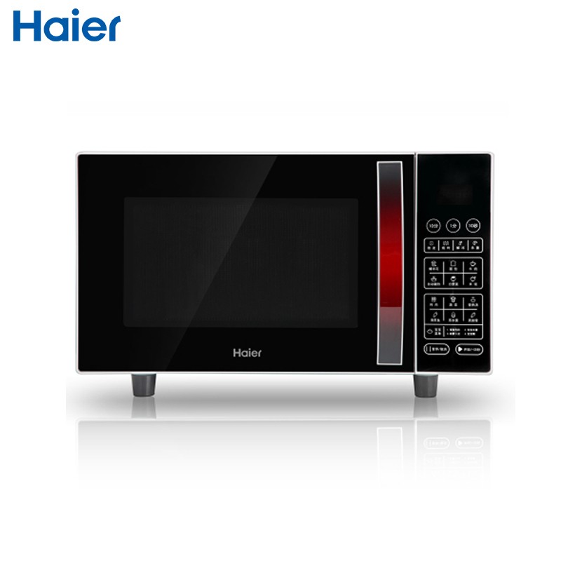海尔 MZP-2380EGCZ 海尔（Haier） MZP-2380EGCZ 微波炉 智能对流排风 聚能瓷晶平板 超微纳米银内胆 多功能 黑色