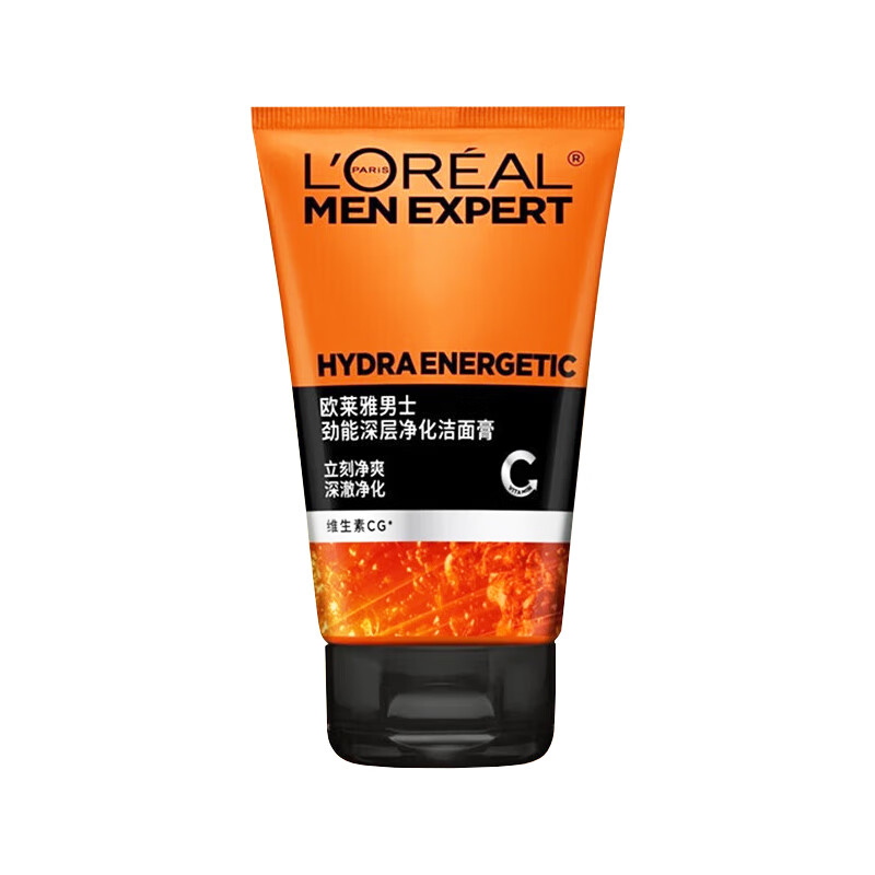 欧莱雅 100ml  欧莱雅 100ml  劲能深层净化 洗面奶 男士专用保湿去角质洁面