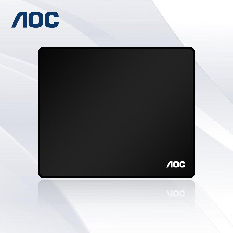 AOC  M100  AOC（AOC）  M100  鼠标垫 加厚锁边  300*250*3mm 桌垫 黑色