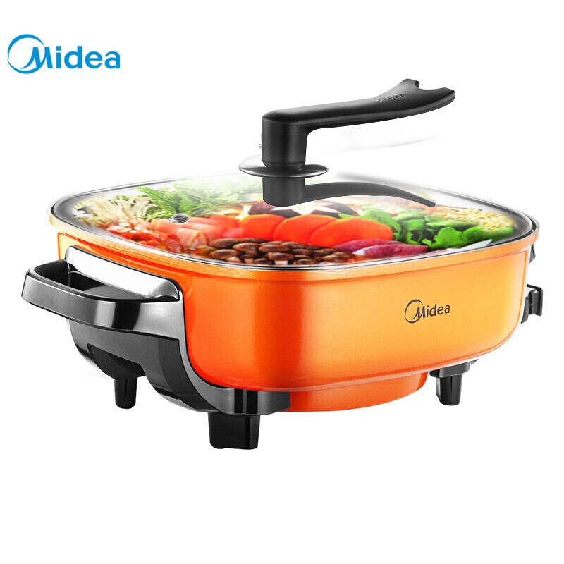 美的  LHN30A 美的（Midea）  LHN30A 电煎锅6L 多功能电煮锅电热锅电炒锅 双环聚能加热1500W