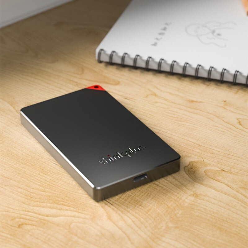 联想 SSD固态硬盘 US100 黑色  512GBThinkplus移动固态硬盘 USB3.2高速PSSD移动硬盘 小巧便携读取400MB/S