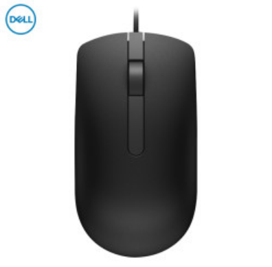 戴尔 鼠标器 MS116 戴尔（DELL）鼠标 有线办公USB鼠标笔记本台式机一体机电脑鼠标 MS116 黑色